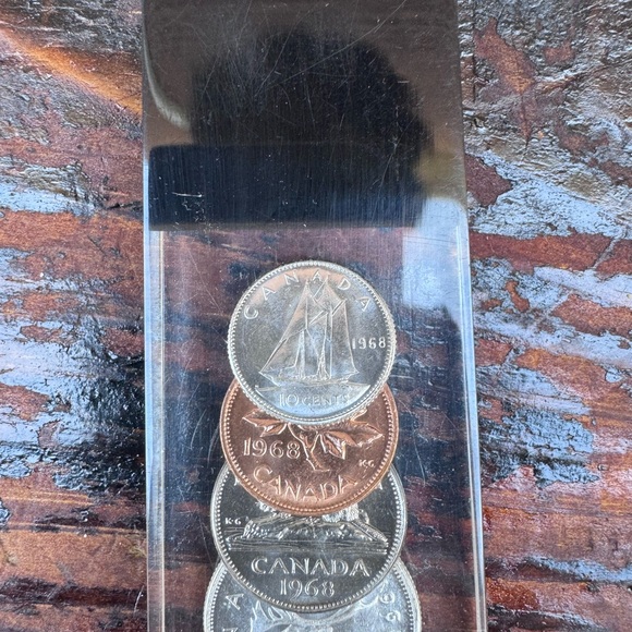 1968 Canadian Coin Lucite Letter Opener - Picture 3 of 5